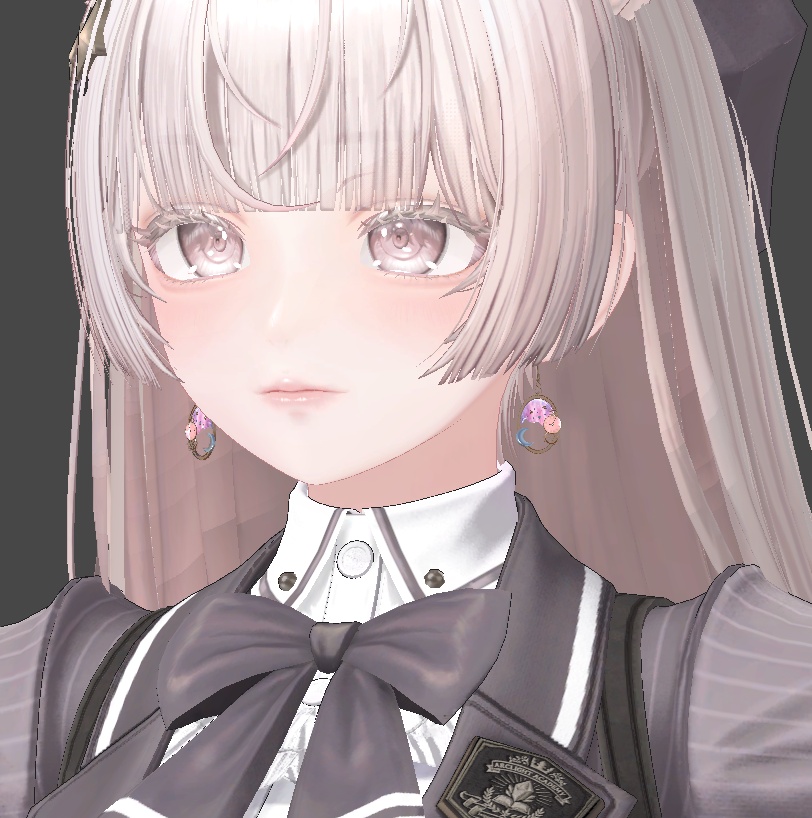 【VRC想定・MA】13アバター対応 3Dアクセサリー/ピアス Astral Clocklet