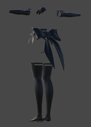 【VRC想定・MA】愛莉用衣装 Lunaris Shade