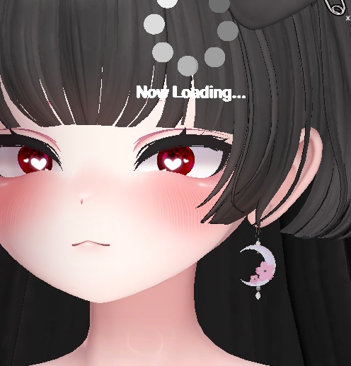 【VRC想定・MA】13アバター対応 3Dアクセサリー/ピアス 桜月のしずく