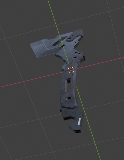 【VRC想定】3Dモデル 武器 『VectorBlade Tomahawk』