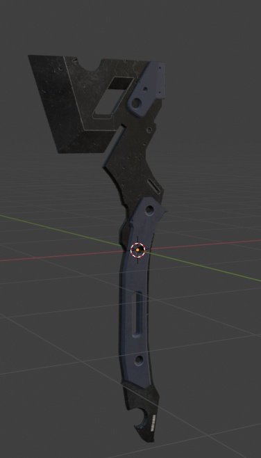 【VRC想定】3Dモデル 武器 『VectorBlade Tomahawk』