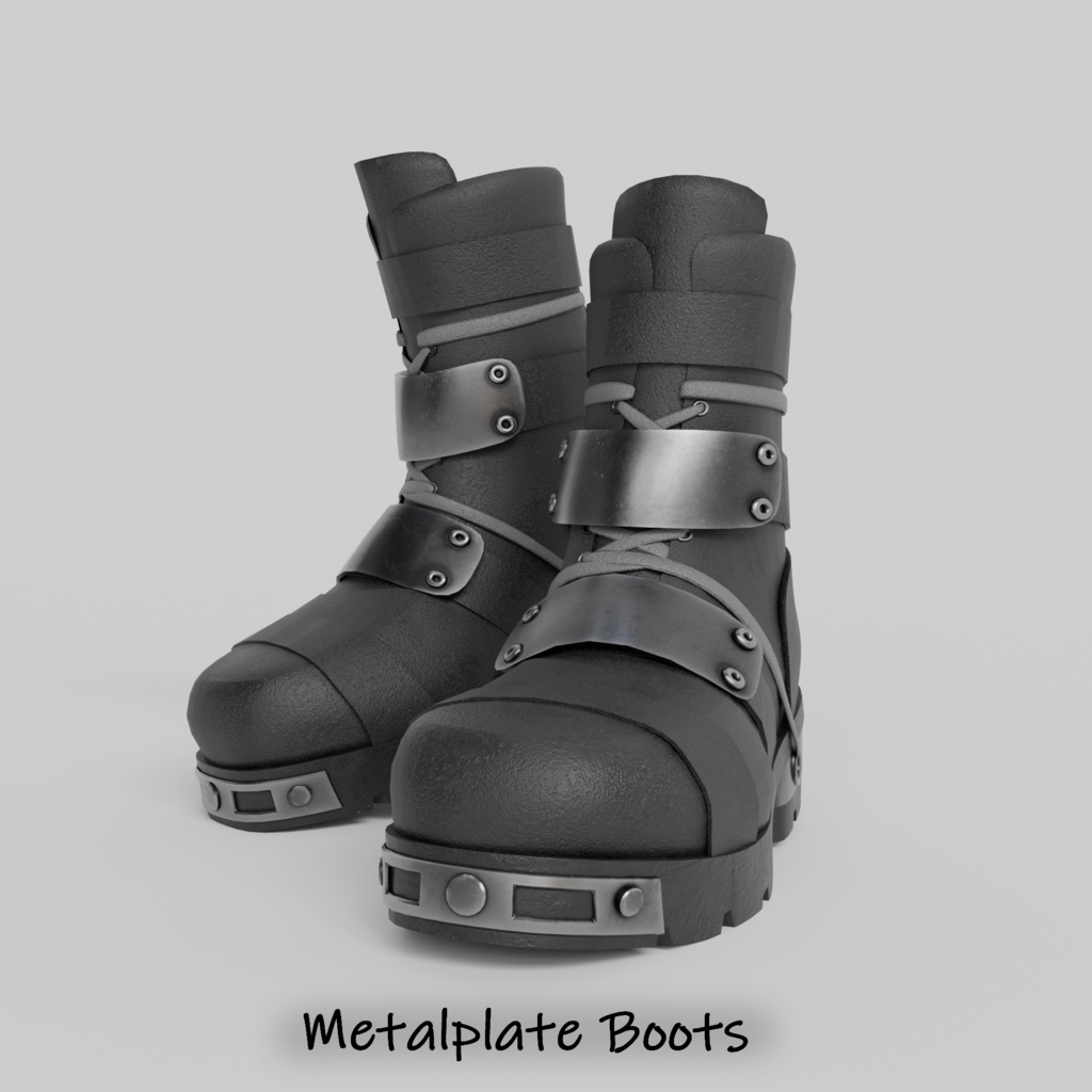 【VRC想定・MA】11アバター対応　Metalplate Boots