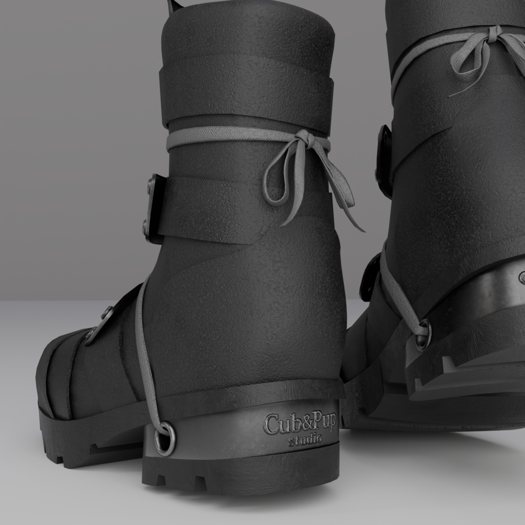 【VRC想定・MA】11アバター対応 Metalplate Boots