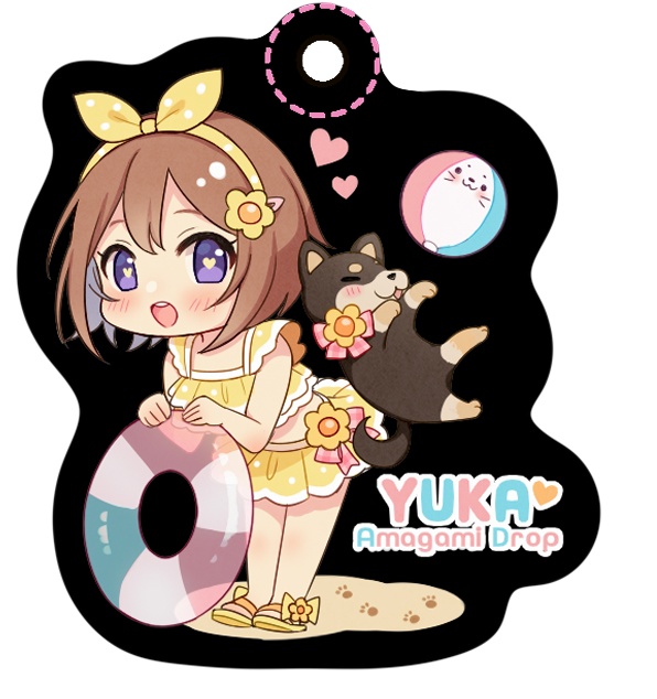 ゅかこむ☆サマーアクリルキーホルダー