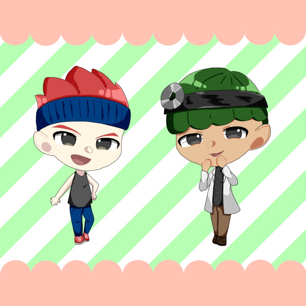 パピ＆ディのアクリルスタンド