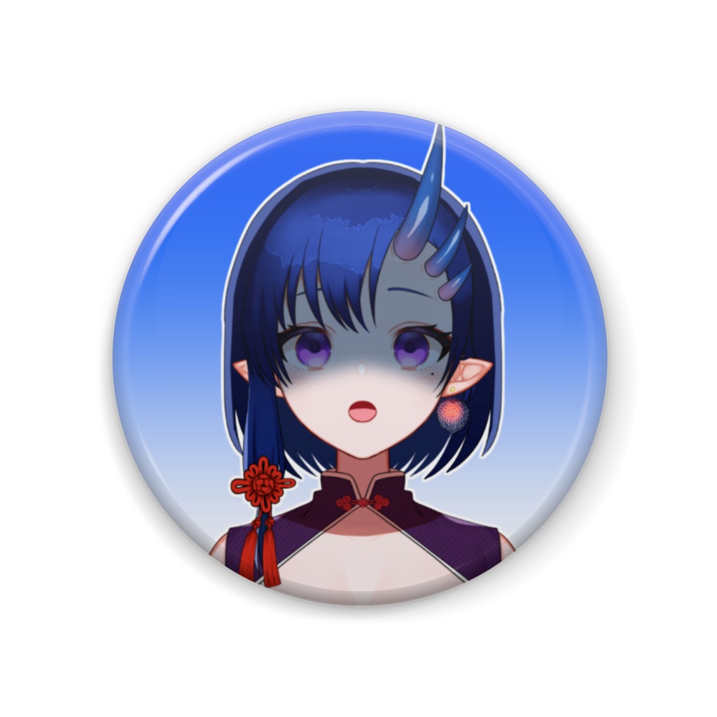 【2023/7/31までの販売】鬼月しの 表情缶バッジ