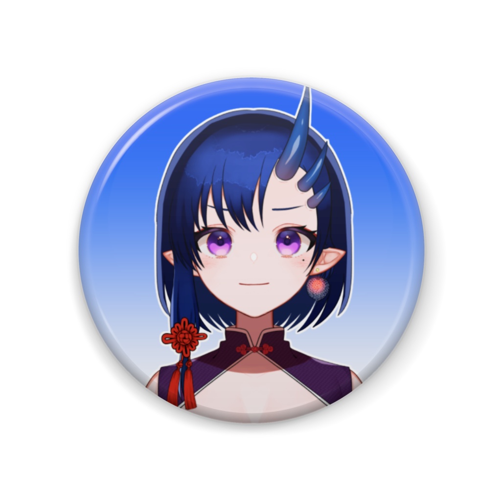 【2023/7/31までの販売】鬼月しの 表情缶バッジ