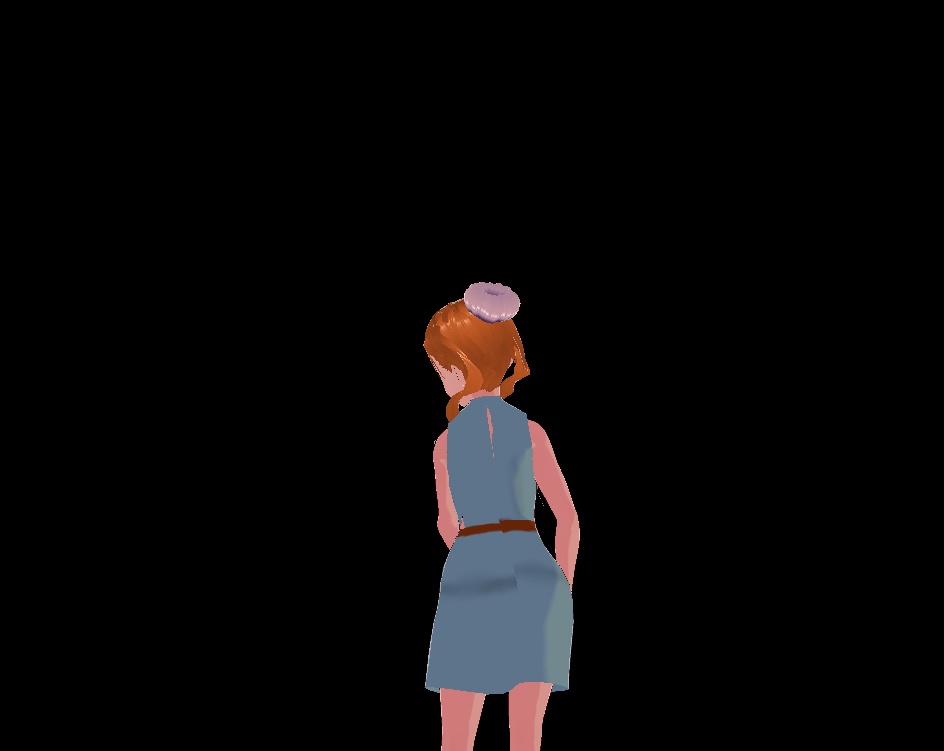 peach.wear-Teal dress w/ belt {free} - peach.wear - 2/4