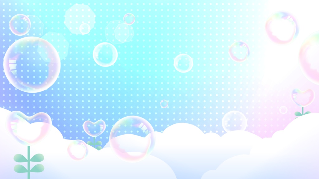 【配信者向け】ふんわり動く待機画面アニメーション