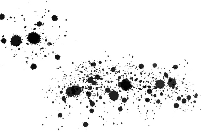 【クリスタ素材】ホワイトちらしブラシ