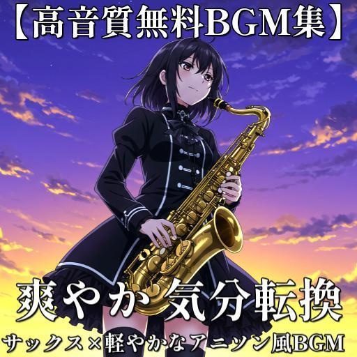 【高音質無料BGM】(サックス#2)日常を彩るポジティブサウンド|学園×青春×アニメソング風BGM8選