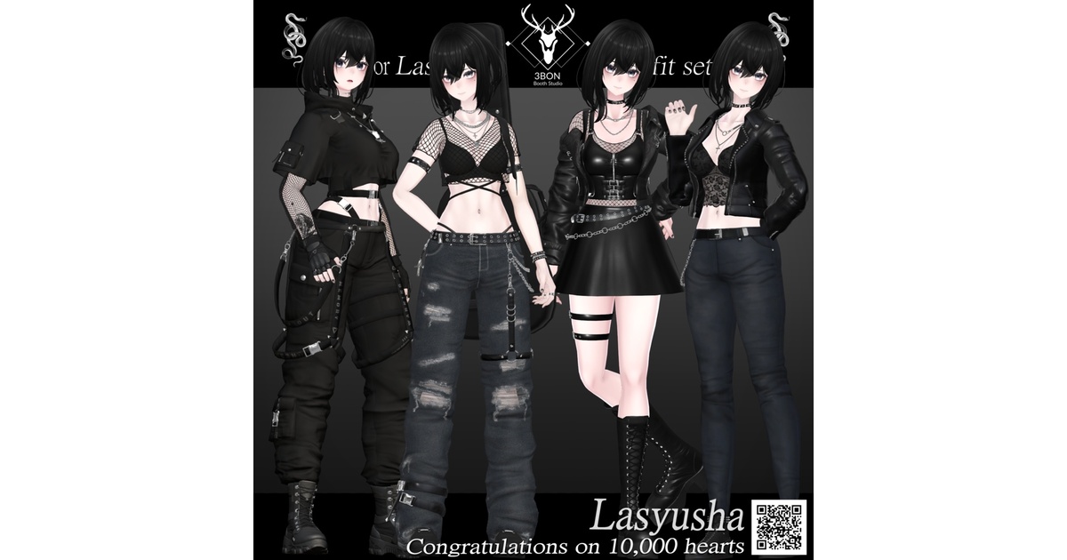 Lasyusha 1万スキ記念 outfit set #3BON - 3BON - BOOTH