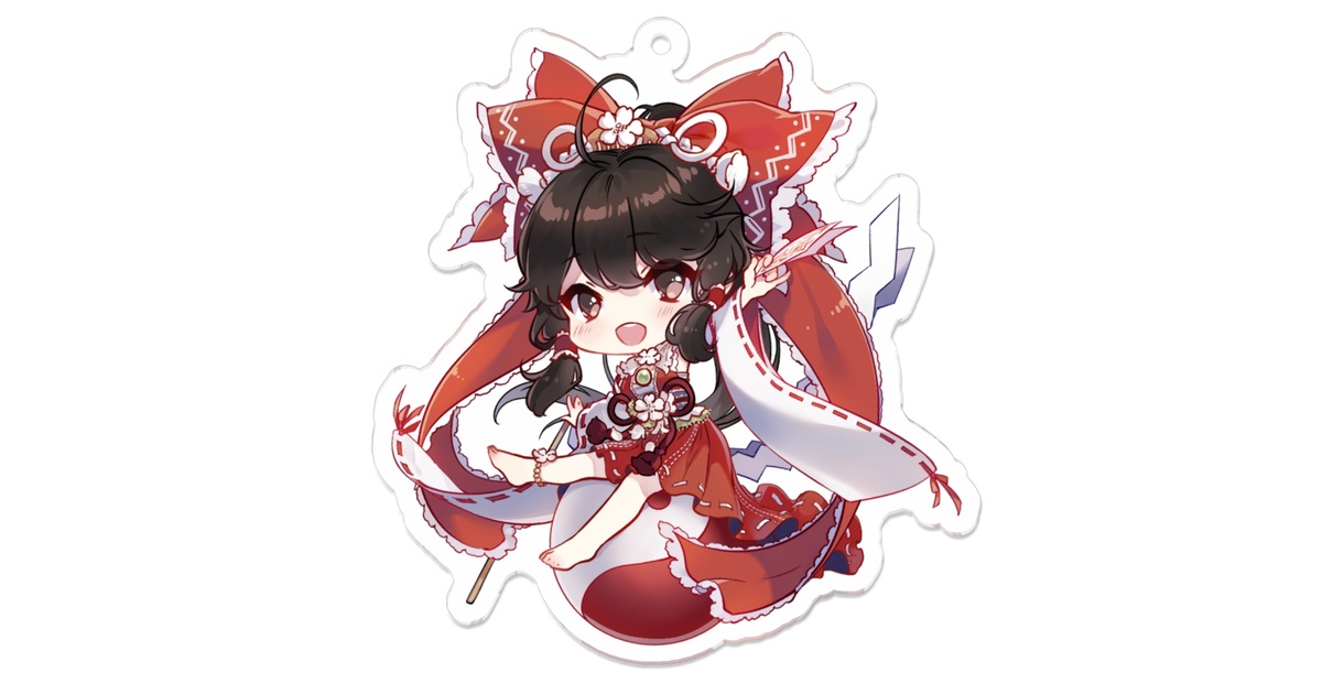 博麗霊夢アクリルキーホルダー - Nami Haven - BOOTH