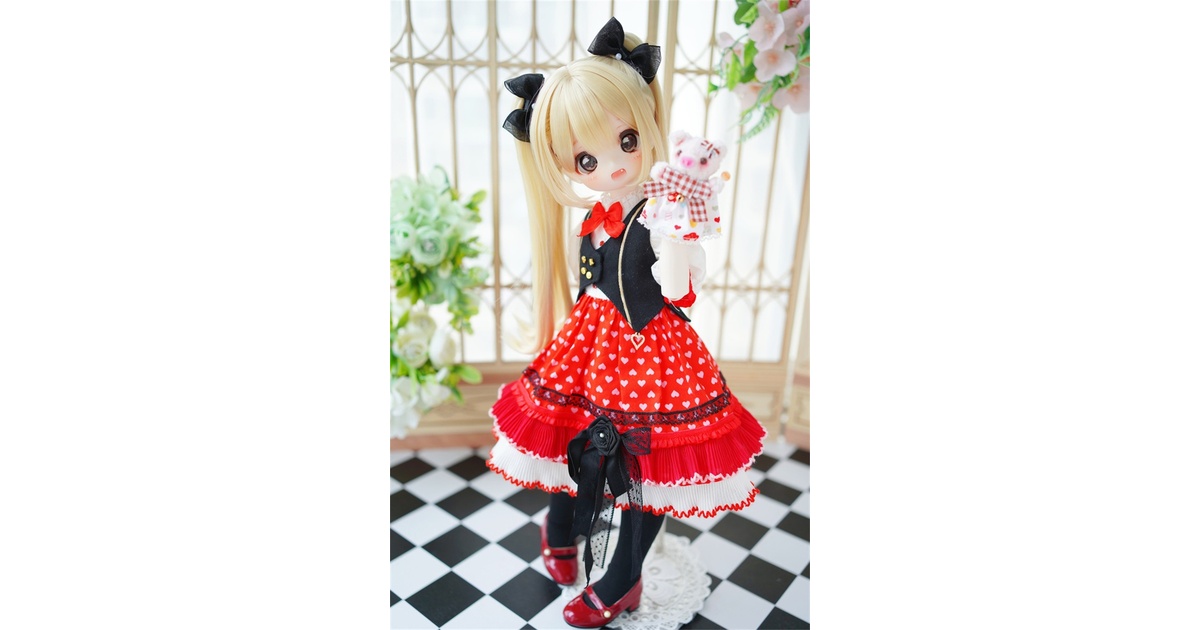 カカ星球】【1/4】ドール服 ワンピース ベストセット