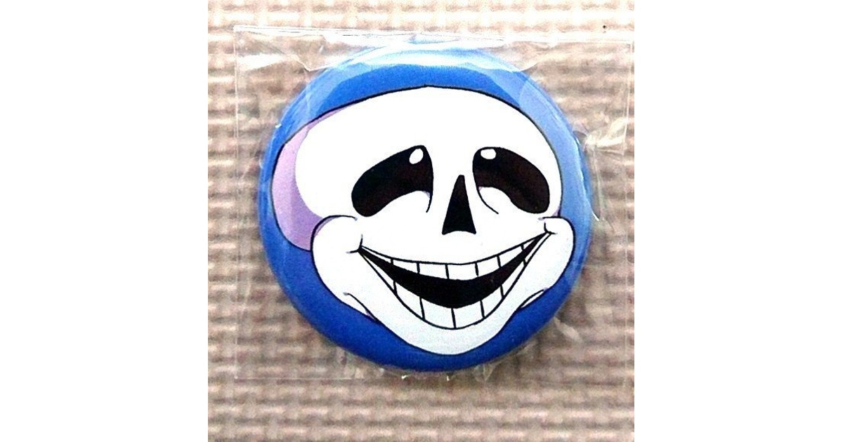 sans 顔芸缶バッジ - 川と夜のショップ - BOOTH