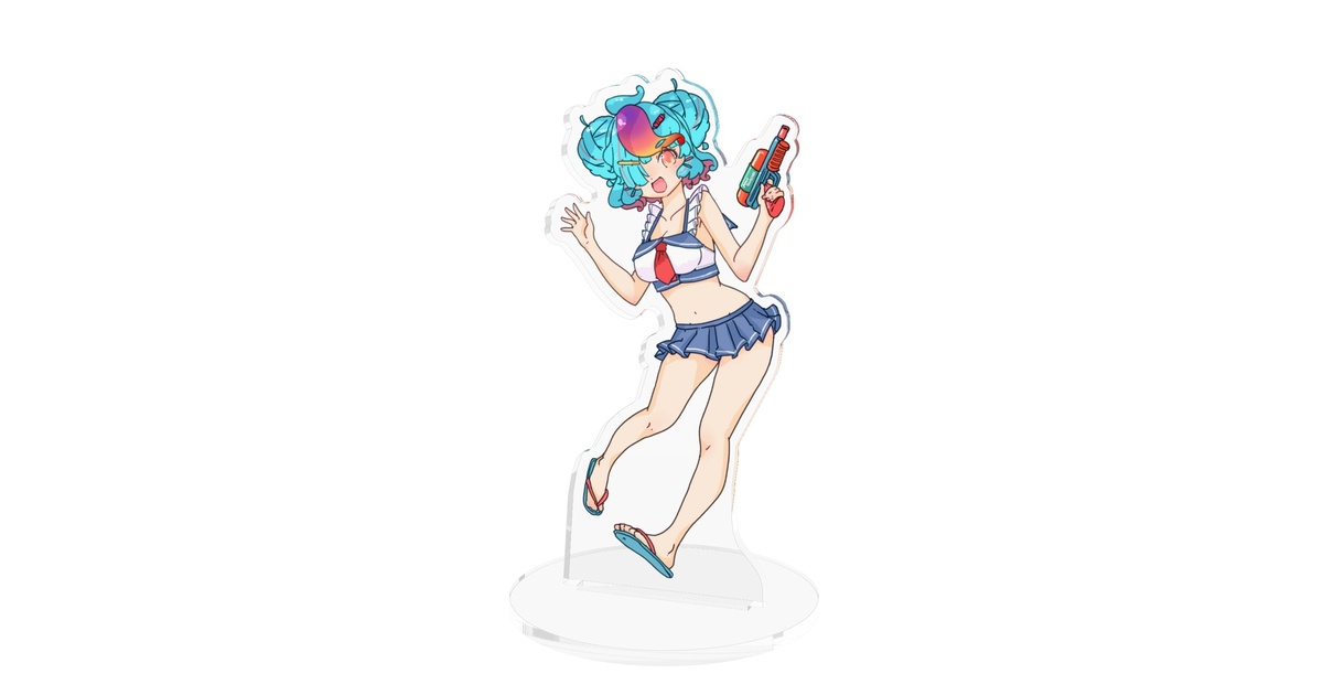 期間限定】にぅいちゃん別義体セーラー水着アクスタ【8月16日まで
