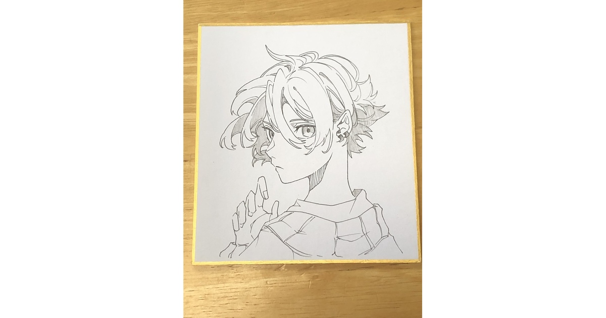 ✴︎ひなの⋈✴︎　手描き　イラスト　色紙 色紙イラスト - ひなの絵 - BOOTH