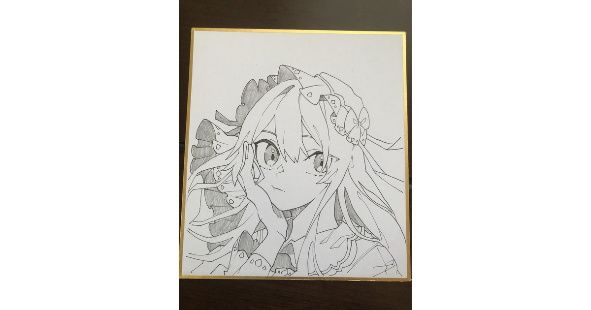 ✴︎ひなの⋈✴︎　手描き　イラスト　色紙 アオのハコ】蝶野雛 手描きイラスト（色紙中サイズ）の通販 by