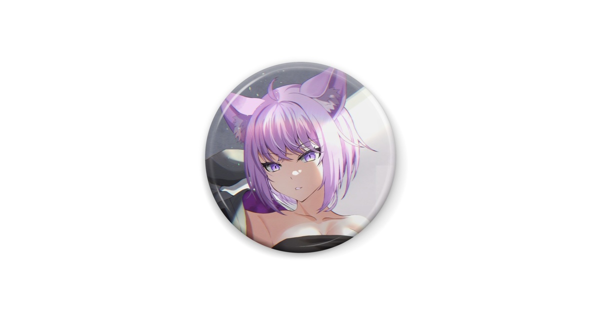 Nekomata Okayu - Badge - hololive (猫又おかゆ 「バーチャル