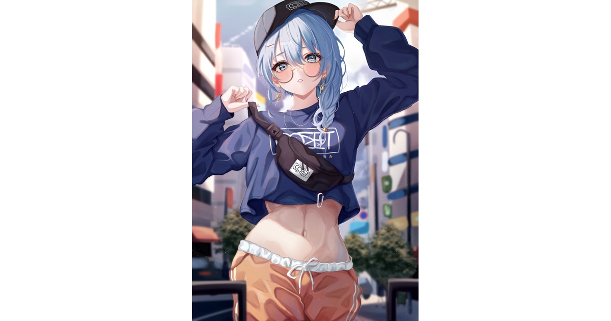 星街すいせい A3タペストリー - saｰya fan art goods - BOOTH