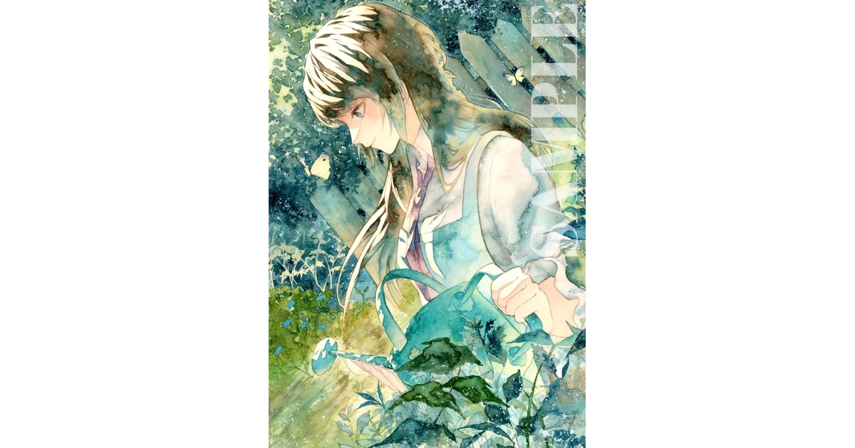 手描きイラスト オリジナル 「朝の光を浴びながら」 原画 創作 女の子