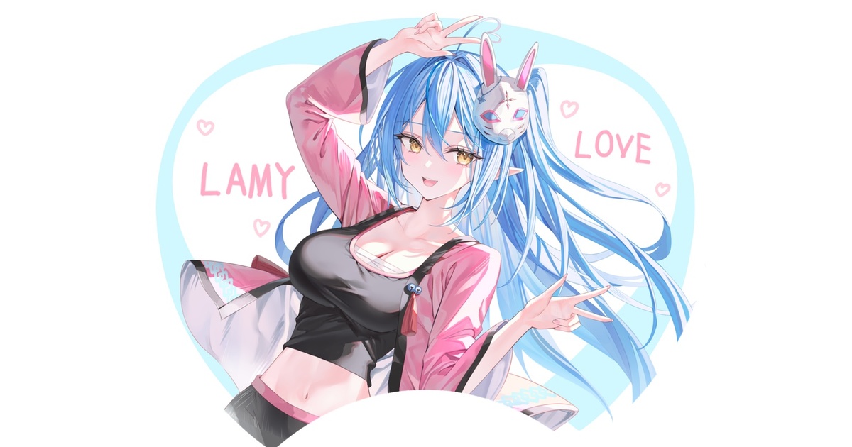 C106 リン☆ユウ 雪花ラミィ 等身大タペストリー 受注生産】水着ラミィ等身大タペストリー C106 - リン☆ユウ - BOOTH