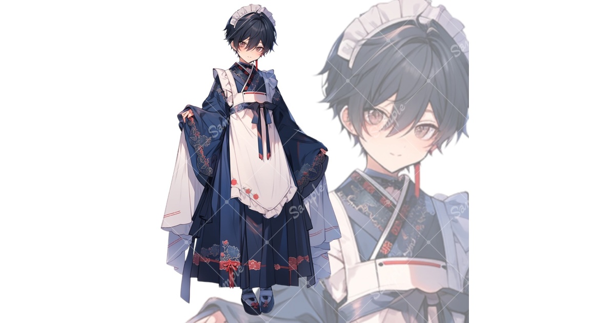 立ち絵素材46 和風メイド2 - いろはす - BOOTH