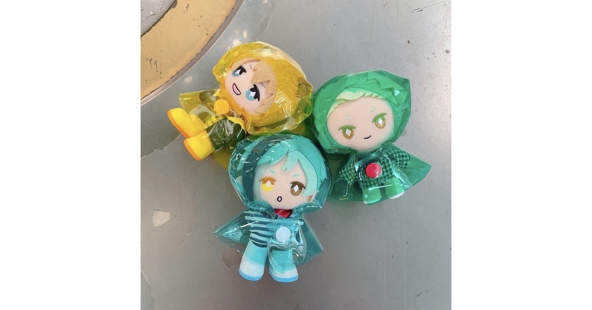 ライトブルー）レインコート 10cmぬい用 - ゆめごはん - BOOTH