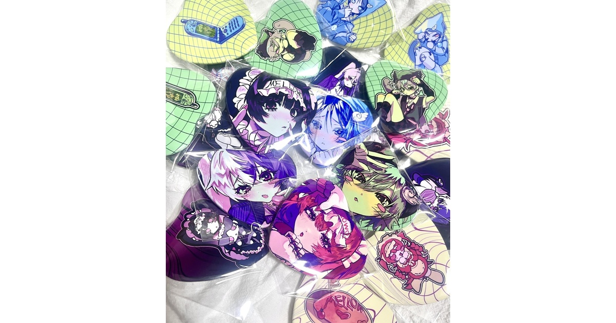 ♡ハート型缶バッジセット♡ - mellowkochan - BOOTH