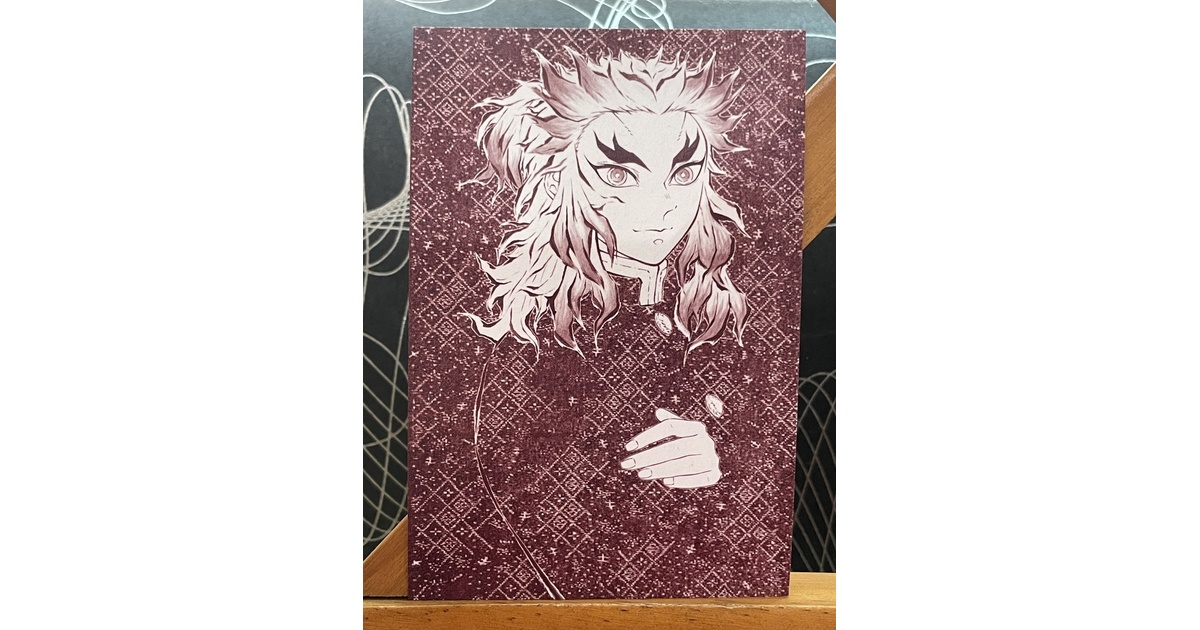 ❤火焔柄✨鬼滅の刃✨煉獄杏寿郎・イメージ柄生地✨ ❤火焔柄✨鬼滅の刃✨煉獄杏寿郎・イメージ柄生地✨