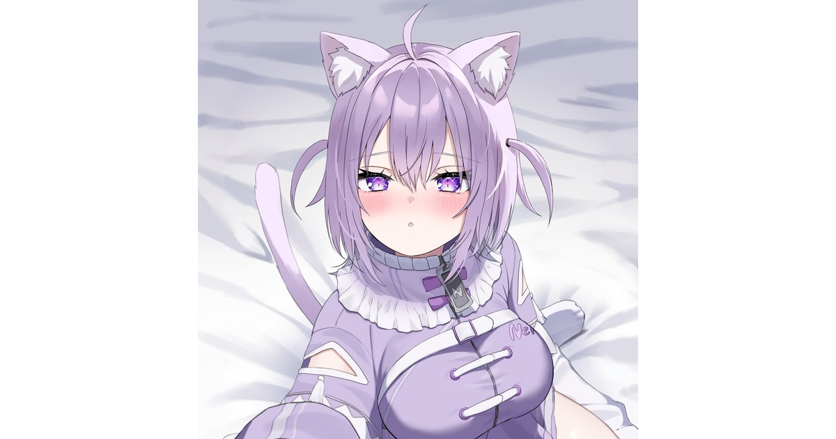 C107 AHO-CROSS 猫又おかゆ 等身大タペストリー