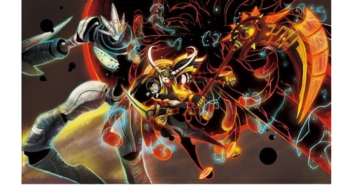 .hack//g.u.　スケィスVSコルベニク　プレイマット　レア 637e7f5e-6f1b-456e-ad1f-