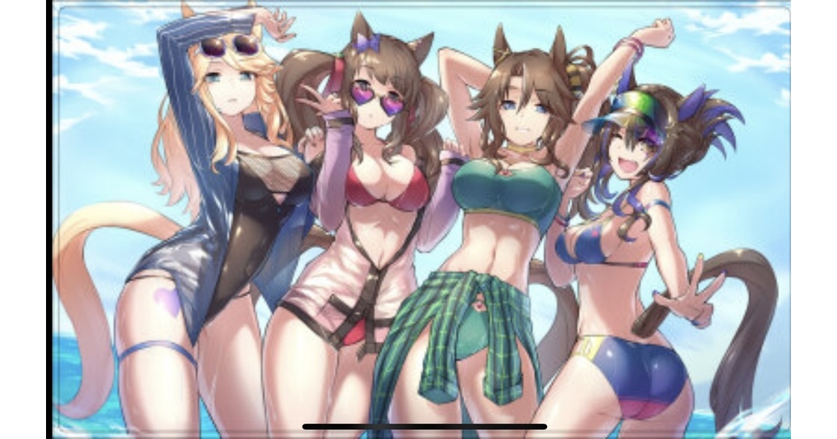カードサプライ【プレイマット】 ウマ娘_チームGALウマ娘！(水着