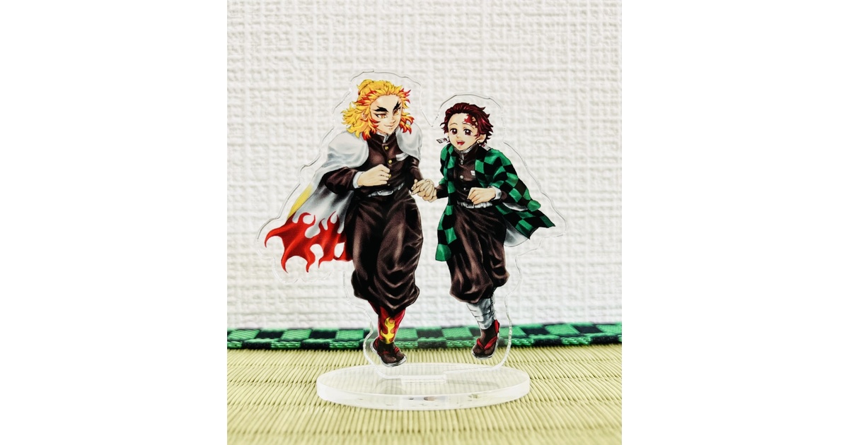 手繋ぎ煉炭アクリルスタンド 7.5cm - soracolor301 - BOOTH