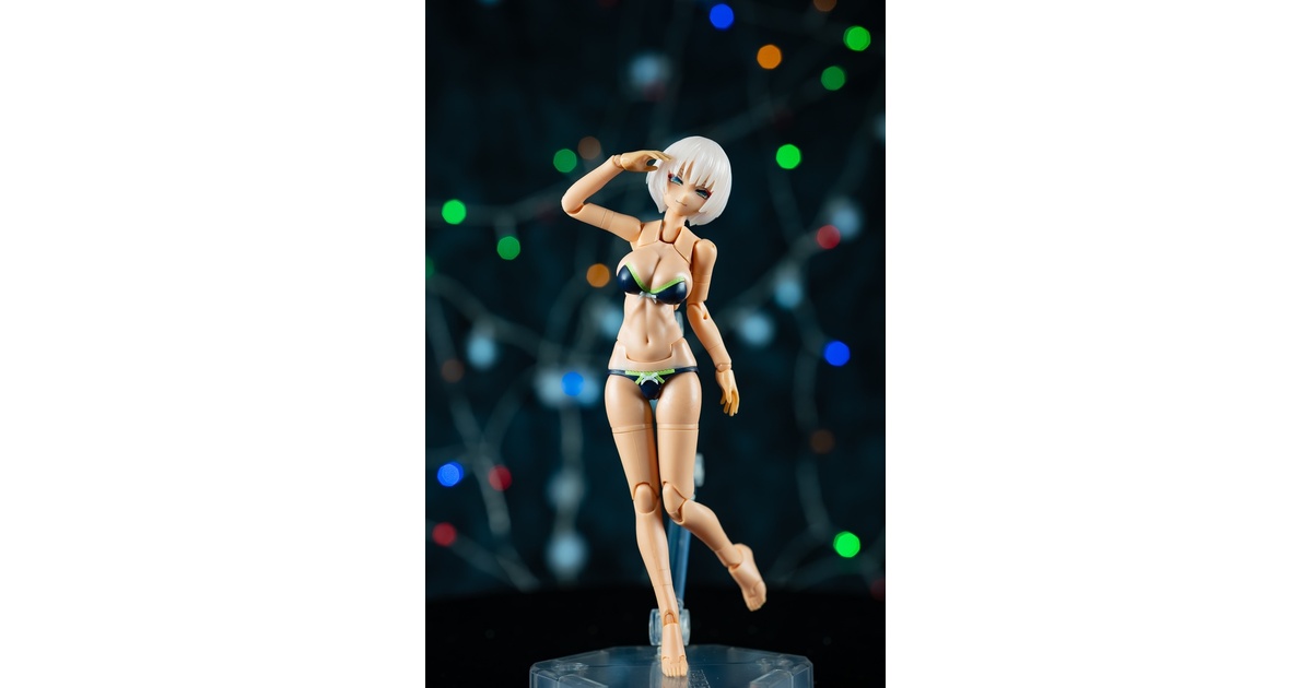 プラモデル　Tamamo用 MSG body Tamamo Lingerie(DARK skin) 「メガミデバイス」 改造キットシリーズEX-01 カラーレジンキャストキット MGM-EX01] Tamamo Lingerie (MSG body type) - DARK skin