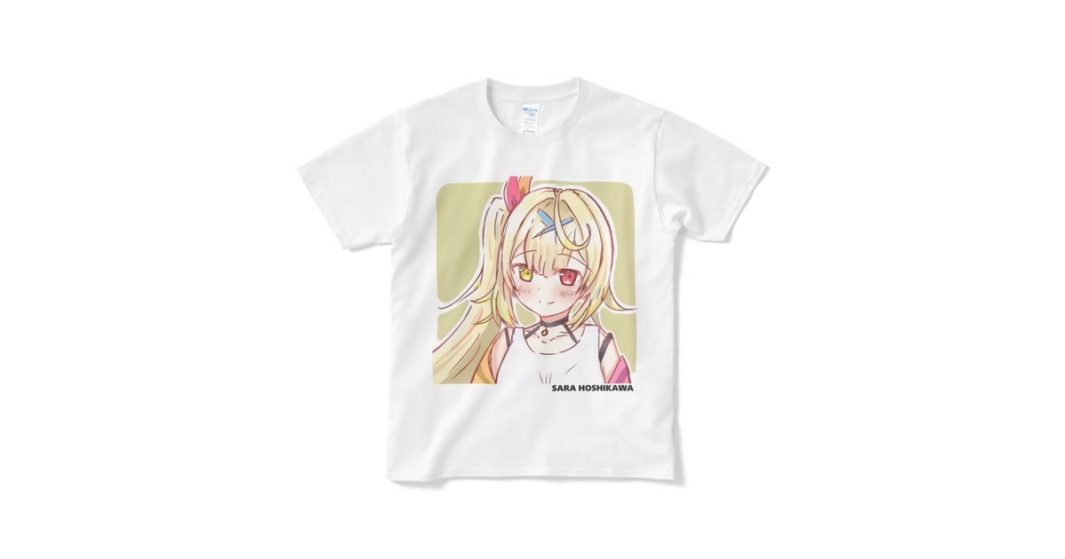 Vtuber　星川サラ　アニメTシャツ　フルグラフィックTシャツ 非公式】星川サラ Tシャツ - Sweet Noise - BOOTH