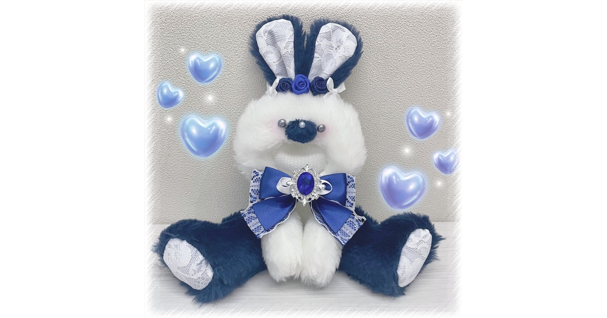 2 x おすわり ぬい服♥着ぐるみ♥アンスタ 16cm♥うさぎ天使♥