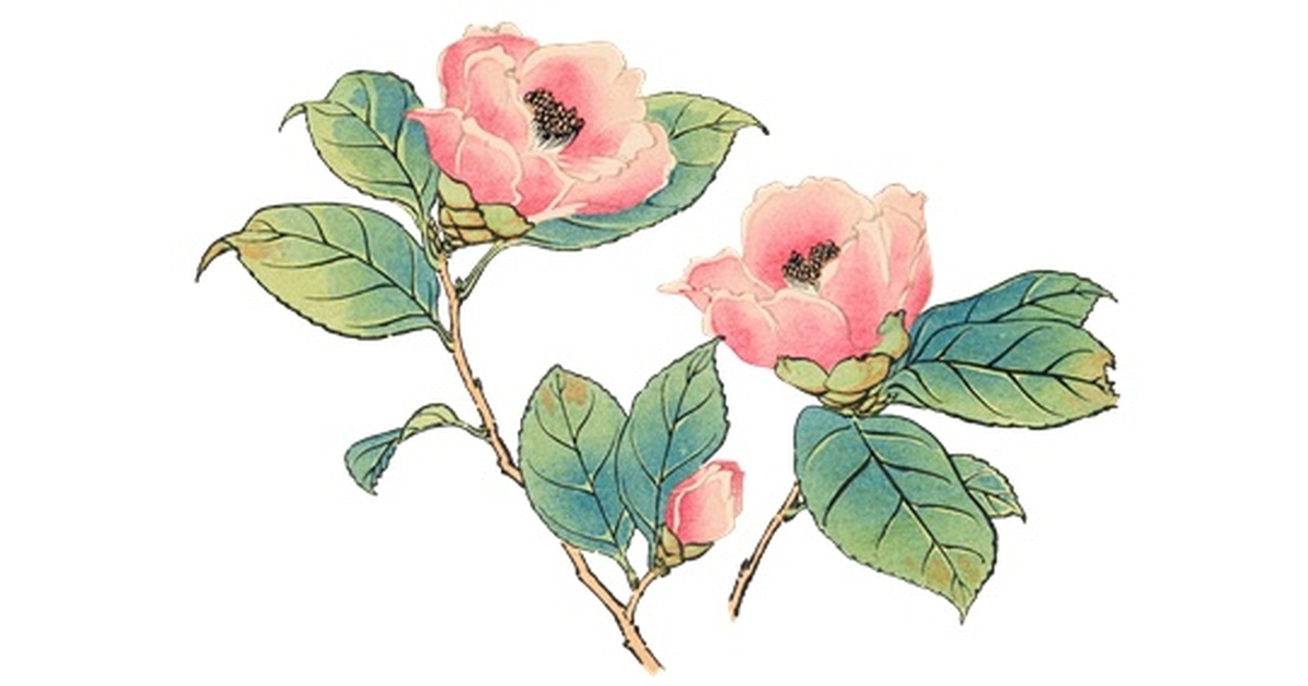 昭和レトロ 刺繍画 山茶花 サザンカ d20f9f5a-9864-406f-aa0c-