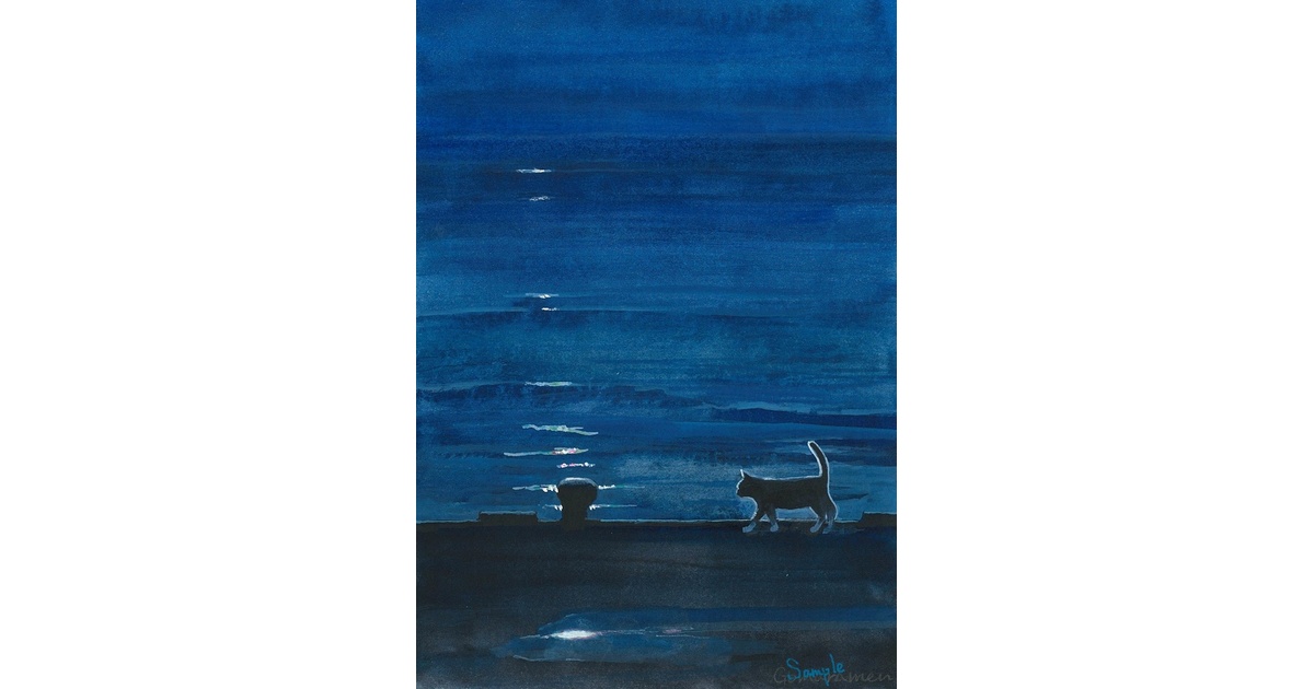 mさま専用（原画）光夜の灯【水彩画】ほか　3点おまとめ mさま専用（原画）光夜の灯【水彩画】ほか 3点おまとめ 美術品
