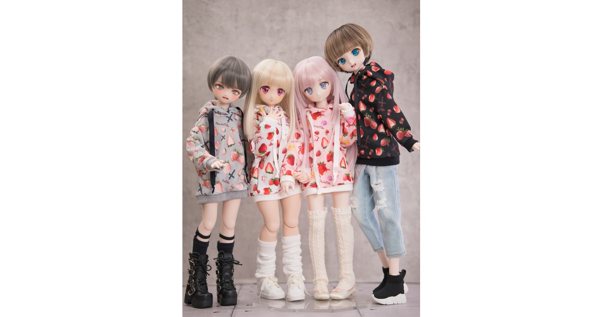 MDD（S.M.L胸）SDM size いちごパーカーワンピ - AzukiMilk - BOOTH