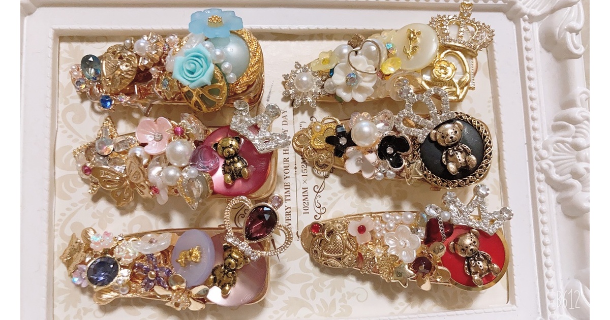 キュート&カジュアルなおしゃれヘアクリッブ♥️✨ハンドメイド✨ キュート&カジュアルなおしゃれヘアクリッブ♥️✨ハンドメイド✨