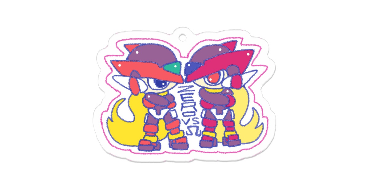 ロックマンゼロ ゼロとオメガアクリルキーホルダー - にょっき