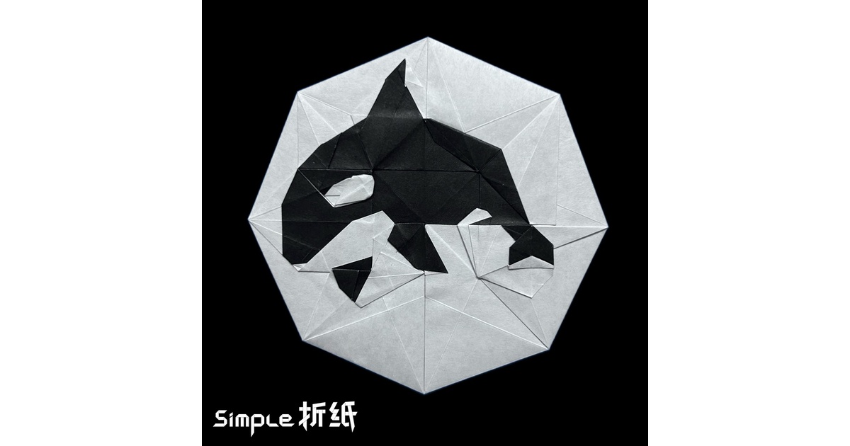 折り図】シャチ【Diagram】 - Simple Origami - BOOTH