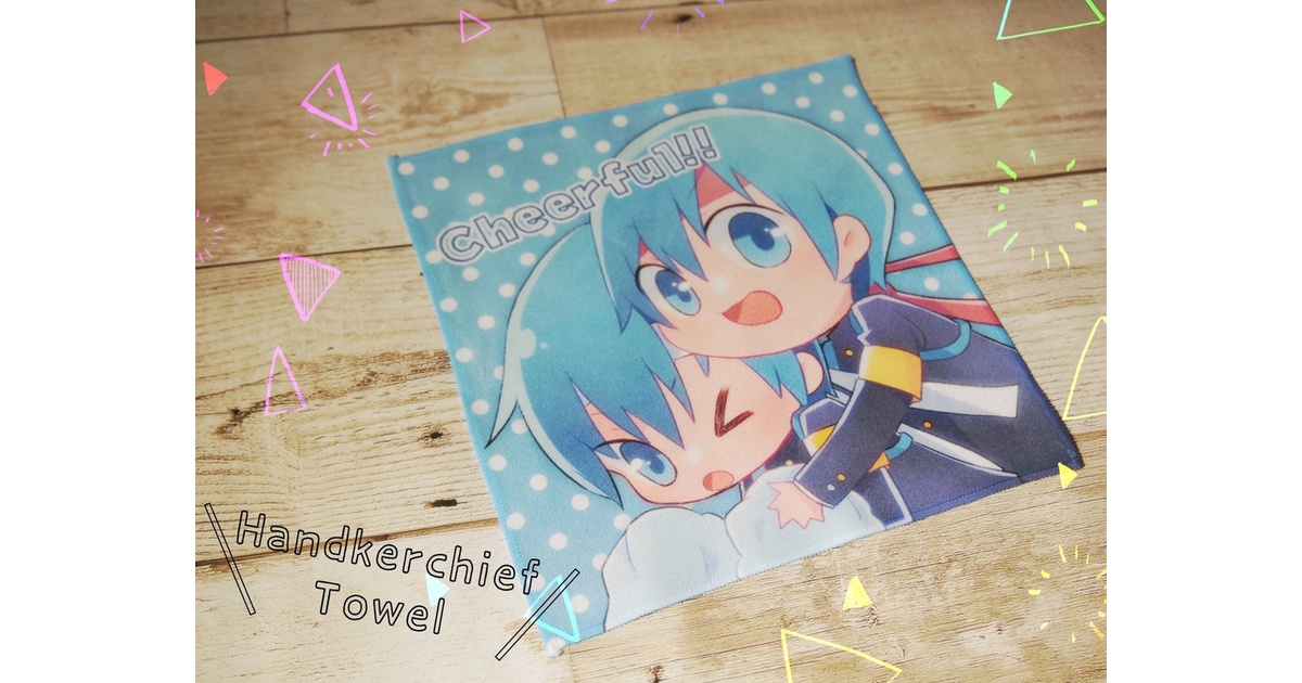 チアフルKAITO ハンカチタオル - blueame - BOOTH