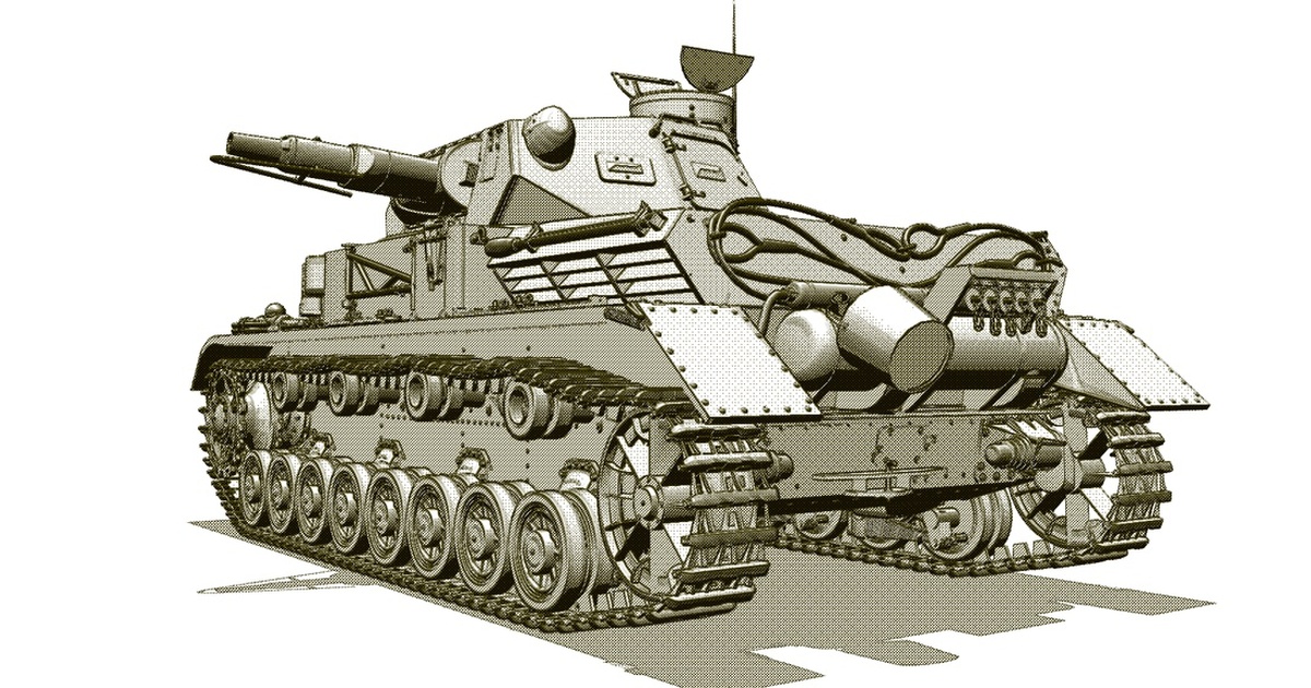 IV号戦車 A~F型 (ミリタリー ディテール イラストレーション