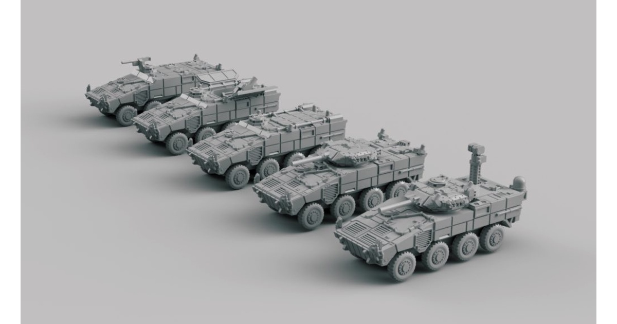 1/700 共通戦術装輪車セット① - あひる工廠 - BOOTH
