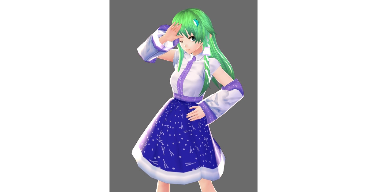 東方project 東風谷早苗　和服アレンジ衣装＋二次創作セーラー服 大川なぎ🌸「偽りの悪女」「鬼補佐」コミカライズ連載中