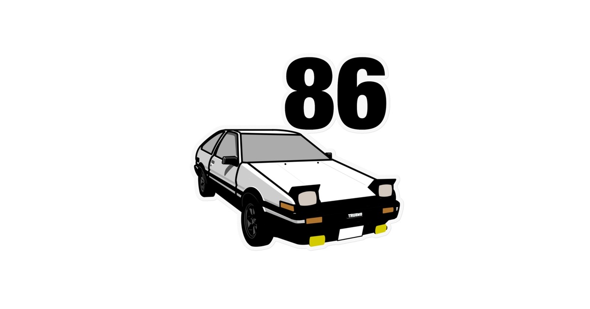 数字と車 -スプリンタートレノ AE86- - miushi - BOOTH