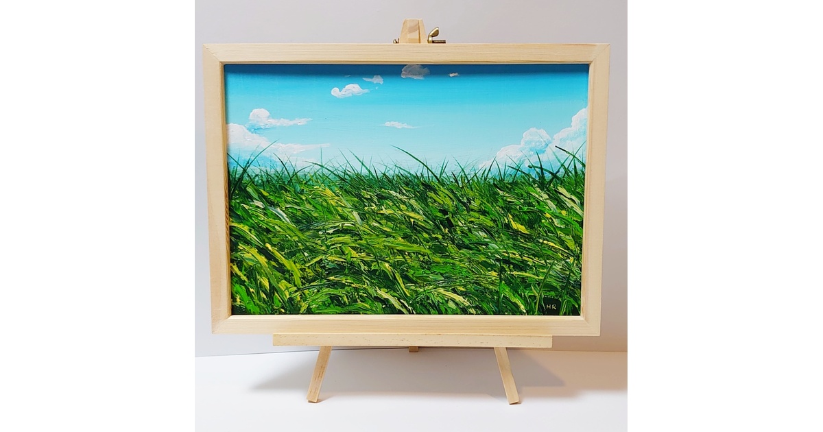 油絵 絵画 【風に揺れる】 - arashi1783 - BOOTH