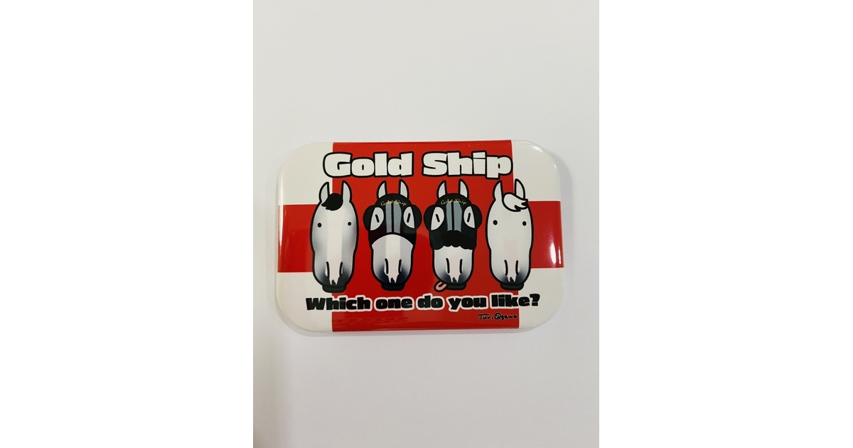 ゴールドシップスクエア型缶バッジその2 - おがわ商店 - BOOTH